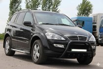 SsangYong Action 2005-2018 Frontbügel WT003 Schwarz Edelstahl Foto 1