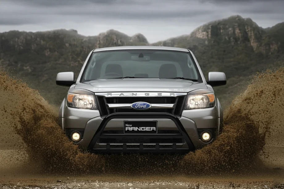 Ford Ranger 2007-2011 Frontbügel WT003 Schwarz Edelstahl Image