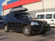 Honda CRV 2001-2006 Frontschutzbügel WT003 Schwarz (Edelstahl) Foto 3