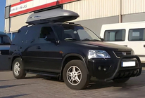 Honda CRV 1996-2001 Frontbügel WT003 Schwarz Edelstahl Foto 3