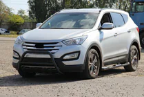 Hyundai Santa Fe 3 2012-2018 Frontbügel WT003 Schwarz (Edelstahl) Foto 5