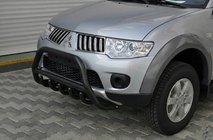 Mitsubishi L200 2006-2015 Frontschutzbügel WT003 Schwarz (Edelstahl) Foto 1