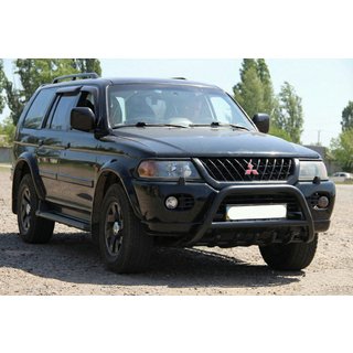 Frontbügel WT003 Schwarz Edelstahl Mitsubishi Pajero Sport 1996-2007 Foto 1