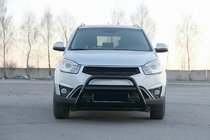 SsangYong Korando 2010-2019 Frontschutzbügel WT003 Schwarz (Edelstahl) Foto 4