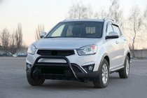 SsangYong Korando 2010-2019 Frontschutzbügel WT003 Schwarz (Edelstahl) Foto 3