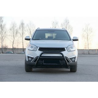 Frontschutzbügel WT003 Schwarz (Edelstahl) SsangYong Korando 2010-2019 Foto 4