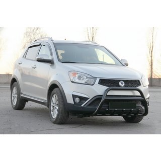 Frontschutzbügel WT003 Schwarz (Edelstahl) SsangYong Korando 2010-2019 Foto 1