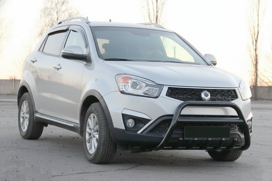 SsangYong Korando 2010-2019 Frontschutzbügel WT003 Schwarz (Edelstahl) Image