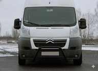 Fiat Ducato 2006-2025 Frontbügel WT003 Schwarz (Edelstahl) Foto 4