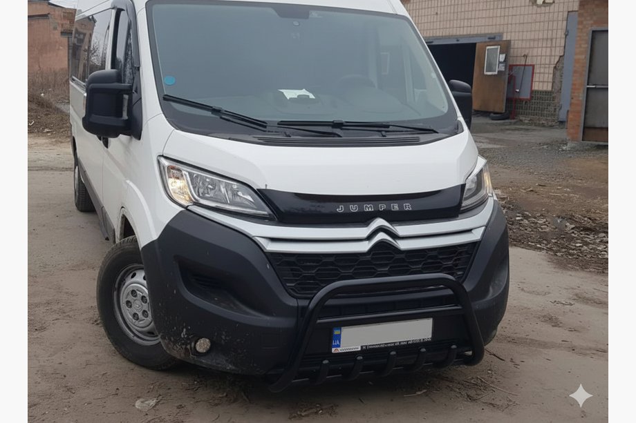 Citroen Jumper 2007-2025 Frontbügel WT003 Schwarz (Edelstahl) Image