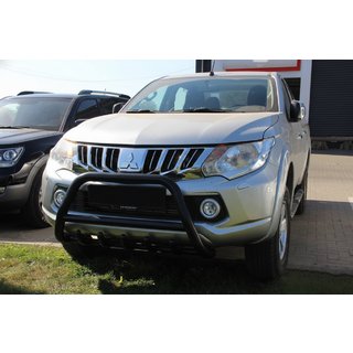 Frontbügel WT003 Schwarz Edelstahl Mitsubishi L200 2015-2024 Foto 1