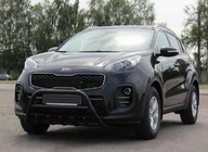 Kia Sportage 2015-2021 Frontbügel WT003 Schwarz Edelstahl Foto 1