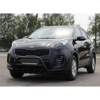 Frontbügel WT003 Schwarz Edelstahl Kia Sportage 2015-2021 Foto 1
