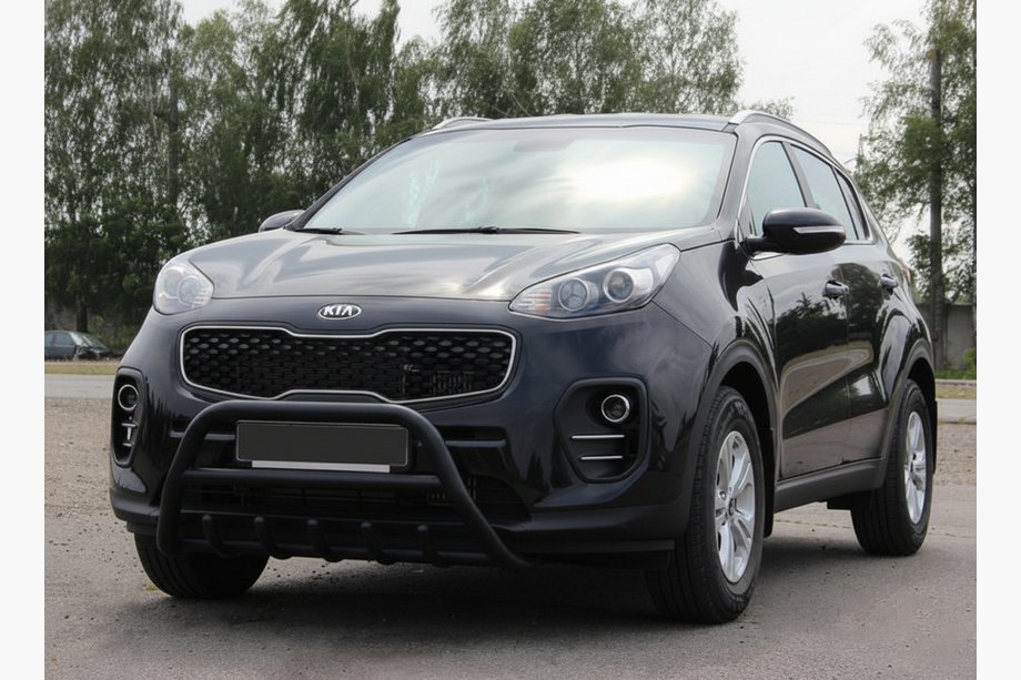 Kia Sportage 2015-2021 Frontbügel WT003 Schwarz Edelstahl Image
