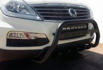 SsangYong Rexton I 2001-2017 Frontbügel WT004 Schwarz (Edelstahl) Foto 1
