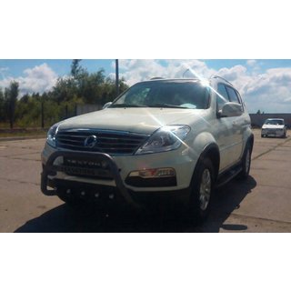 Frontbügel WT004 Schwarz (Edelstahl) SsangYong Rexton I 2001-2017 Foto 2