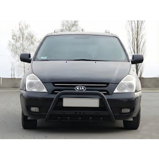 Frontbügel WT004 Schwarz (Edelstahl) Kia Carnival 2002-2013 Foto 1
