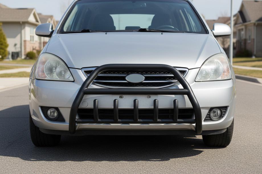 Kia Carens 1999-2012 Frontbügel WT003 Schwarz Edelstahl Image