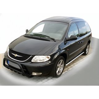 Frontbügel WT003 Schwarz (Edelstahl) Chrysler Voyager 2001-2007 Foto 1