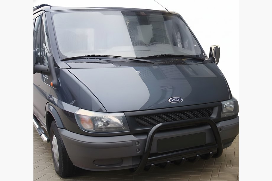Ford Transit 2000–2014 Frontbügel WT003 Schwarz (2000-2006, Edelstahl) Image