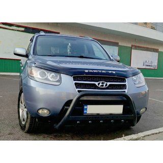 Frontbügel WT004 Schwarz (Edelstahl) Hyundai Santa Fe 2 2006-2012 Foto 2