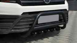 Volkswagen Crafter 2016- Frontbügel WT003 Schwarz Edelstahl Foto 1