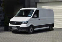 Volkswagen Crafter 2016- Frontbügel WT003 Schwarz Edelstahl Foto 3