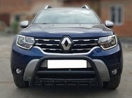 Renault Duster 2018-2024 Frontbügel ohne Schriftzug WT003 Schwarz (Edelstahl) Foto 3