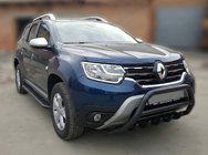 Renault Duster 2018-2024 Frontbügel ohne Schriftzug WT003 Schwarz (Edelstahl) Foto 1