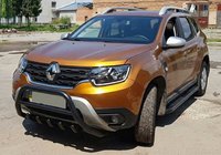 Renault Duster 2018-2024 Frontbügel ohne Schriftzug WT003 Schwarz (Edelstahl) Foto 4