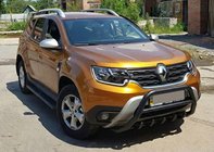 Dacia Duster 2018-2024 Frontbügel ohne Schriftzug WT003 Schwarz (Edelstahl) Foto 5