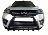 Chery Tiggo 3 2005- Frontbügel WT003 Schwarz Edelstahl Foto 1