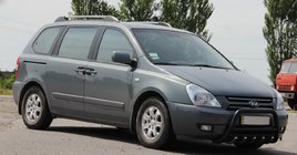 Kia Carnival 2002-2013 Frontbügel WT003 Schwarz Edelstahl Foto 3