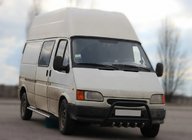 Ford Transit 1991-2000 Frontbügel WT003 Schwarz Edelstahl Foto 4