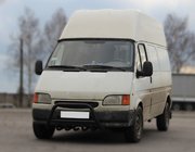 Ford Transit 1991-2000 Frontbügel WT003 Schwarz Edelstahl Foto 1