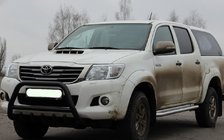 Toyota Hilux 2006-2015 Frontbügel WT003 Schwarz Edelstahl Foto 3
