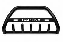 Chevrolet Captiva 2006-2019 Frontbügel WT004 Schwarz (Edelstahl) Foto 3