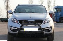 Kia Sportage 2010-2015 Frontbügel WT004 Schwarz (Edelstahl) Foto 2