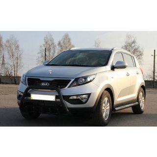 Frontbügel WT004 Schwarz (Edelstahl) Kia Sportage 2010-2015 Foto 1