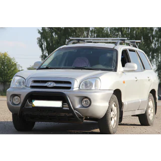 Frontbügel WT004 Schwarz (Edelstahl) Hyundai Santa Fe 1 2000-2006 Foto 1