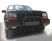 Jeep Grand Cherokee WJ 1999-2004 Frontbügel WT004 Schwarz (Edelstahl) Foto 1
