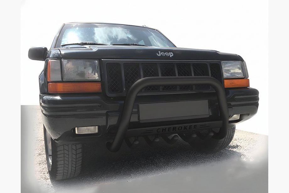 Jeep Grand Cherokee WJ 1999-2004 Frontbügel WT004 Schwarz (Edelstahl) Image