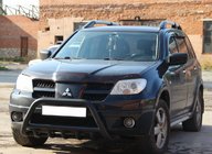 Mitsubishi Outlander 2001-2006 Frontbügel WT003 Schwarz Edelstahl Foto 4