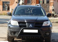 Mitsubishi Outlander 2001-2006 Frontbügel WT003 Schwarz Edelstahl Foto 3