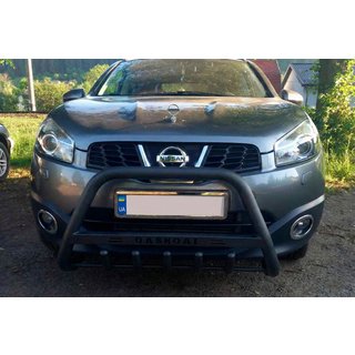 Frontbügel WT004 Schwarz (Edelstahl) Nissan Qashqai 2007-2010 Foto 1