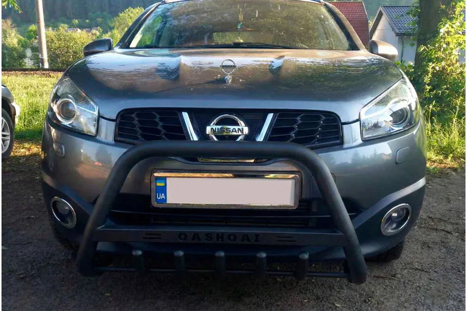 Nissan Qashqai 2010-2014 Frontbügel WT004 Schwarz (Edelstahl) Image