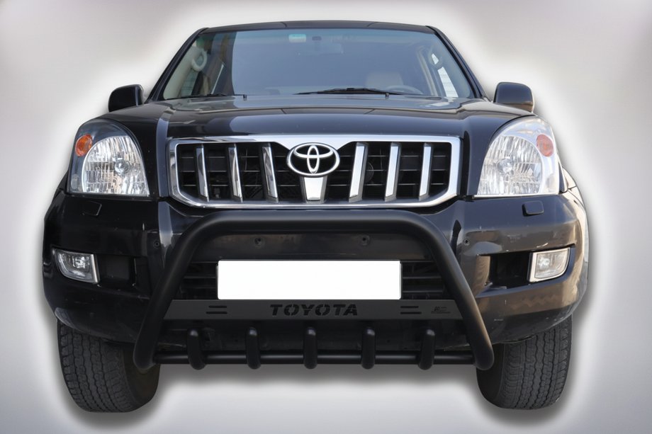 Toyota Land Cruiser Prado 120 2002-2009 Frontbügel WT004 Schwarz (Edelstahl) Image