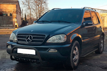 Mercedes ML W163 1997-2005 Frontbügel WT004 Schwarz (Edelstahl) Foto 3