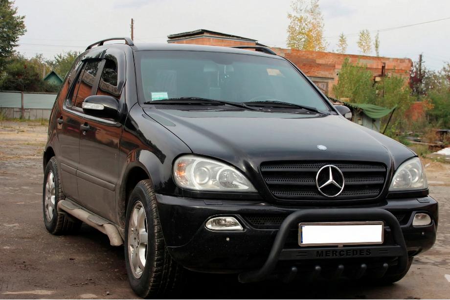 Mercedes ML W163 1997-2005 Frontbügel WT004 Schwarz (Edelstahl) Image
