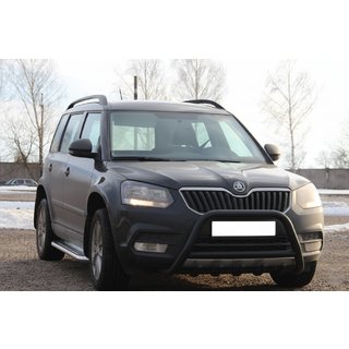 Frontbügel WT003 Schwarz Edelstahl Skoda Yeti 2009-2017 Foto 1